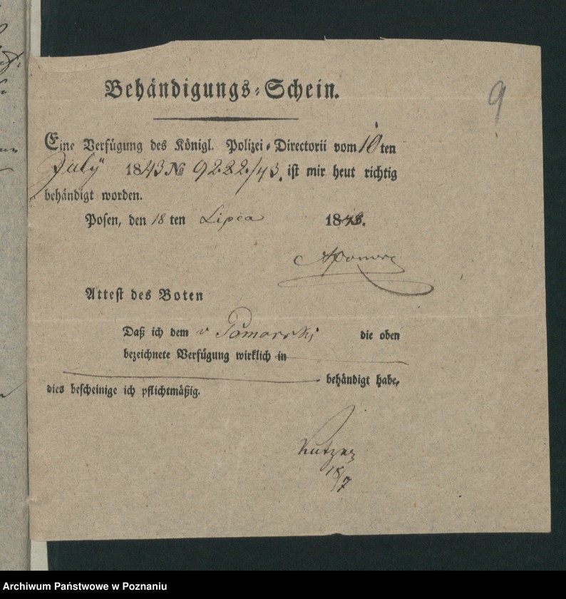 Obraz 12 z jednostki "A. betr. Adolf von Pomorski alias Ignaz Kręciejewski"