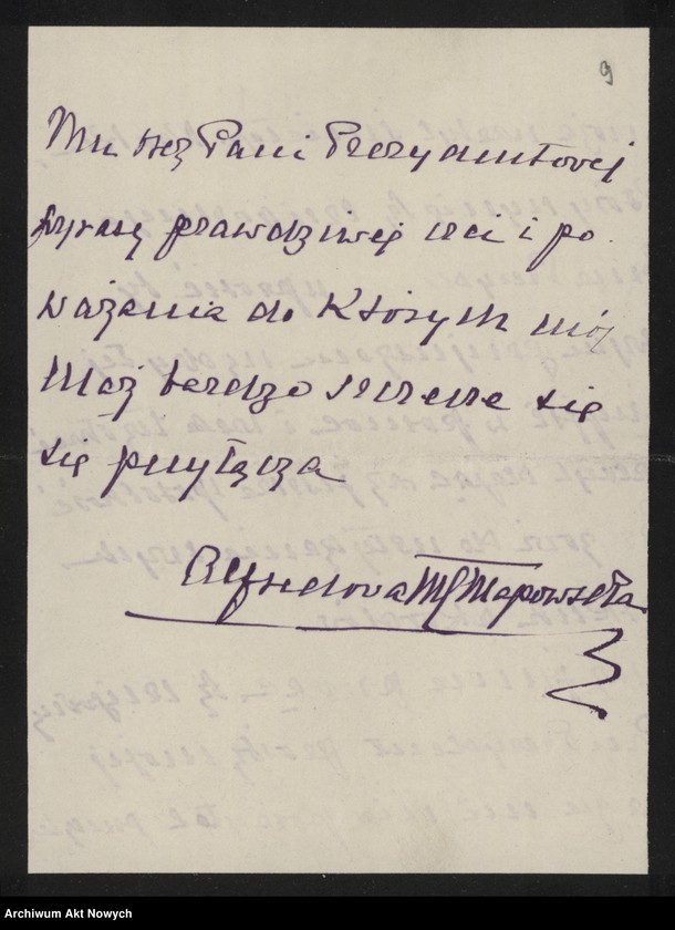 image.from.unit.number "Chłapowski Alfred (ambasador RP we Francji) i Helena; Załączniki: a) list P. de Fouquieres; b) list Ph. Pétain