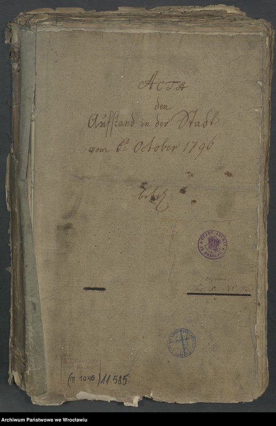 image.from.unit.number "Austand in der Stadt von 6 October 1796."
