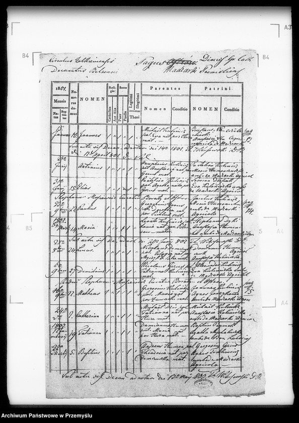 Obraz 9 z jednostki "[Kopie ksiąg metrykalnych parafii Boratyn z filią Madziarki (dekanat Bełz)]"