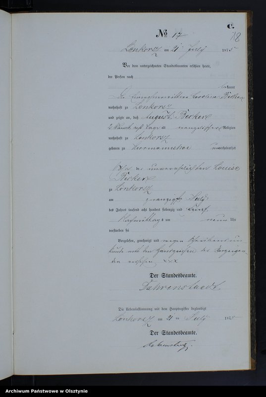 image.from.unit.number "Sterbe-Neben-Register Nr 1 - 58"
