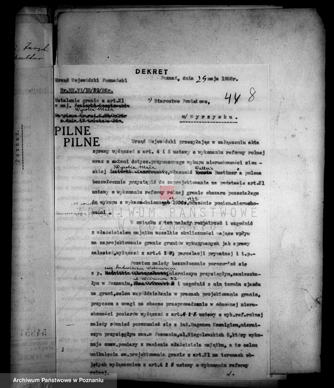 Obraz 12 z jednostki "Majątek Wysoka Mała powiatu wyrzyskiego przymusowy wykup Welter Buttner"