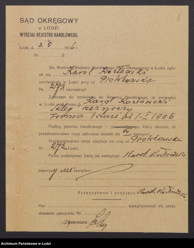 Obraz 3 z jednostki "Karol Kozłowski – sklep rzeźniczy"