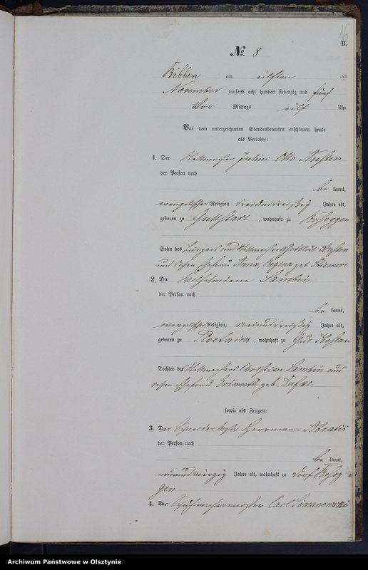 image.from.unit.number "Haupt-Heiraths-Register Nr 1 - 16"