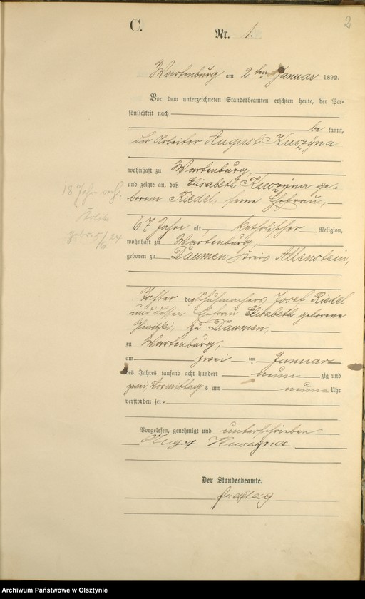 image.from.unit.number "Sterbe-Haupt-Register Nr 1 - 150"