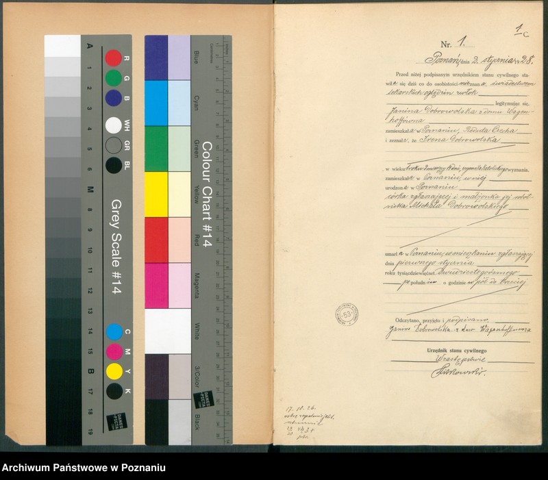 Obraz 3 z jednostki "Księga miejscowa zgonów tom I [Rejestr główny zgonów]"