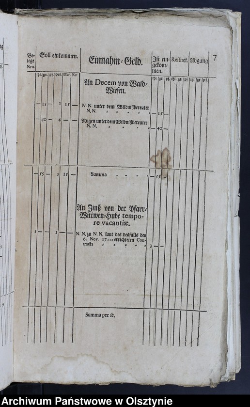 image.from.unit.number "Anweisungen betreffend der Kirchen-Kasse und anderen Sachen"