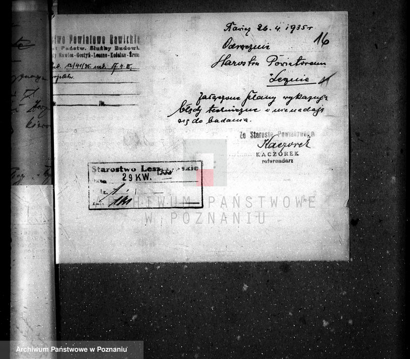 Obraz 20 z jednostki "Zatwierdzenie zakładu przemysłowego /fabryki farb/ Firmy H. Perek w Lesznie"