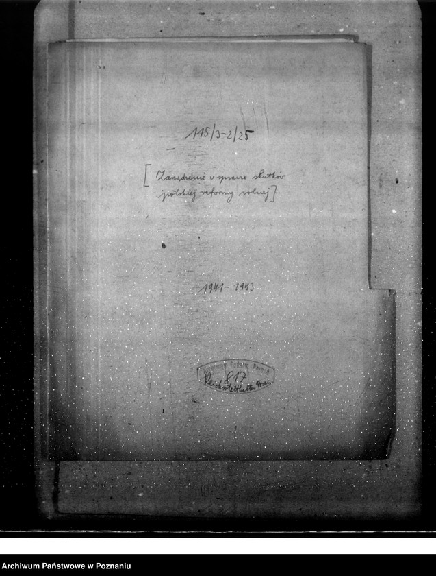 Obraz 4 z jednostki "Zarządzenie w sprawie skutków polskiej reformy rolnej"