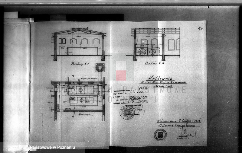 Obraz 17 z jednostki "Zarząd Miejski w Kościanie Rzeźnia Miejska nr woj. kotła 215"