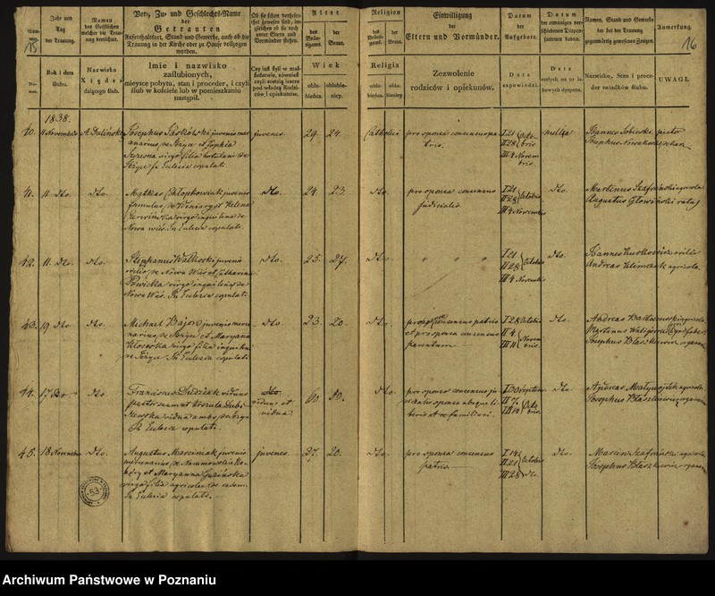 Obraz 11 z jednostki "Księga małżeństw"