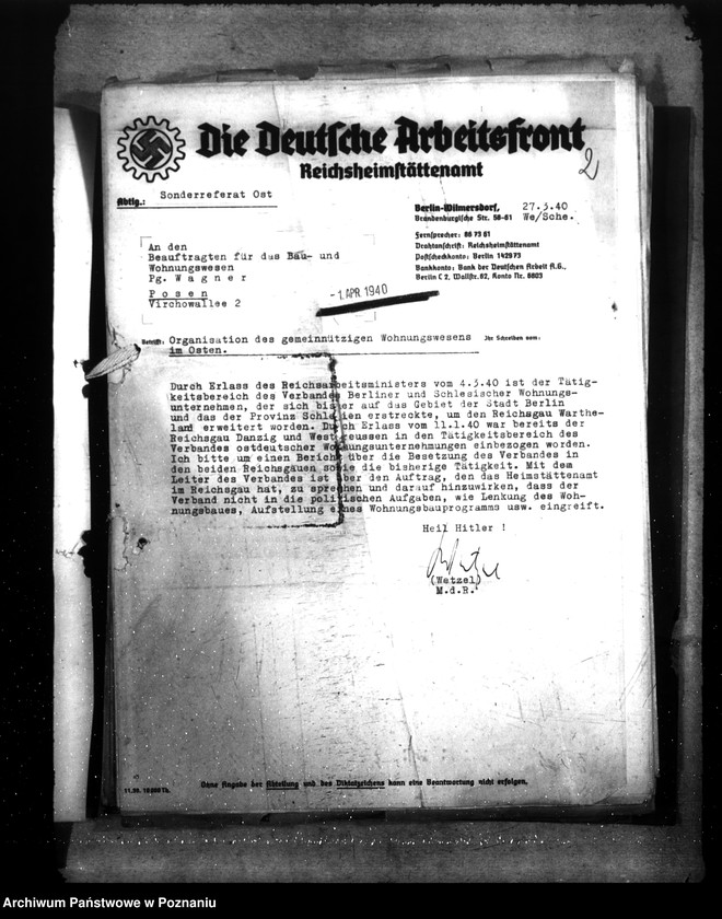 Obraz 6 z jednostki "Organisation des Gemeinnützigen Wohnungswesens im Osten"
