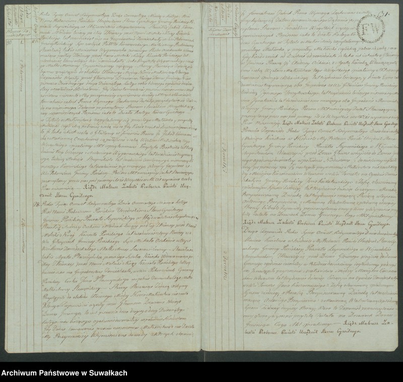 image.from.unit.number "Akta małżeńskie gminy puńskiey od 1-go stycznia do dnia ostatniego grudnia 1817 roku."