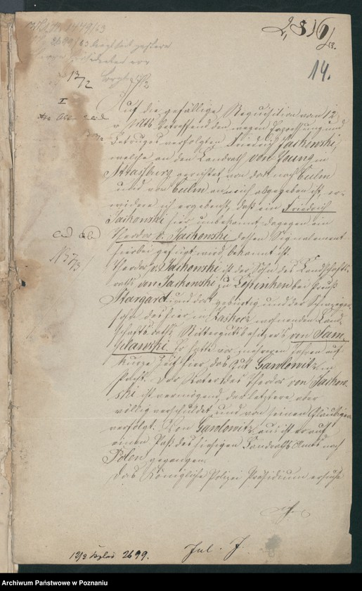 Obraz 19 z jednostki "A. betr. Familie von Jackowski"