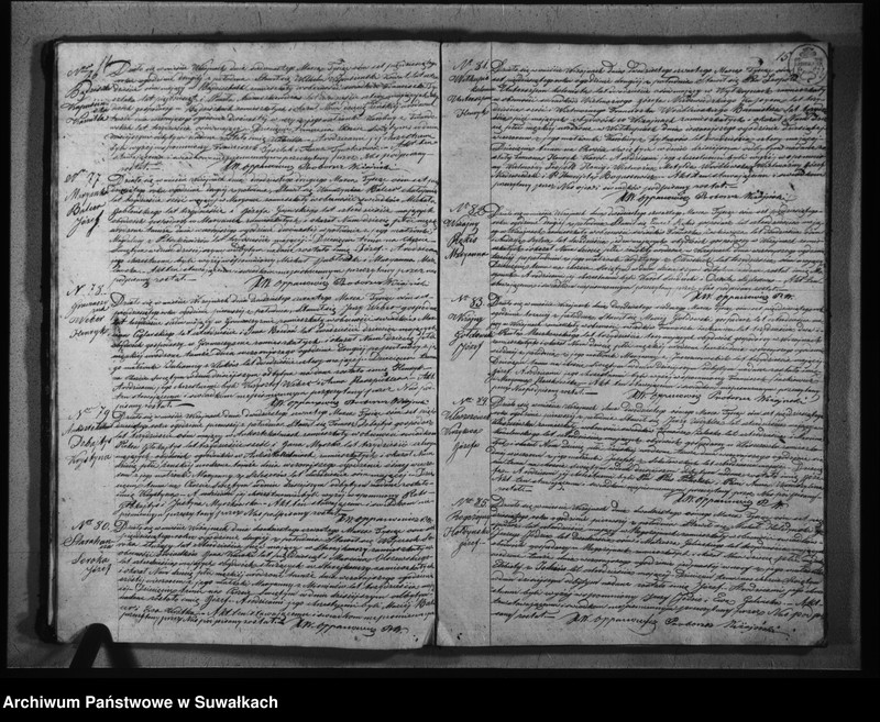 image.from.unit.number "Duplikat urodzonych, zaślubionych i umarłych parafii wiżajńskiej z roku 1850"