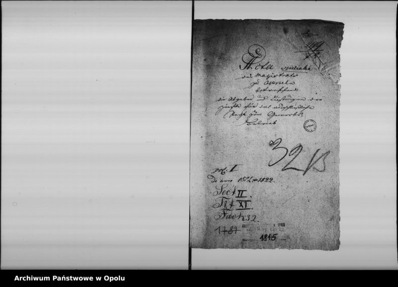 Obraz 4 z jednostki "Acta specialia betreffend die Abgaben und Leistungen der Zünfte für das ausschliessliche Recht zum Gewerbs - Betrieb Vol: I de anno 1812-1822"