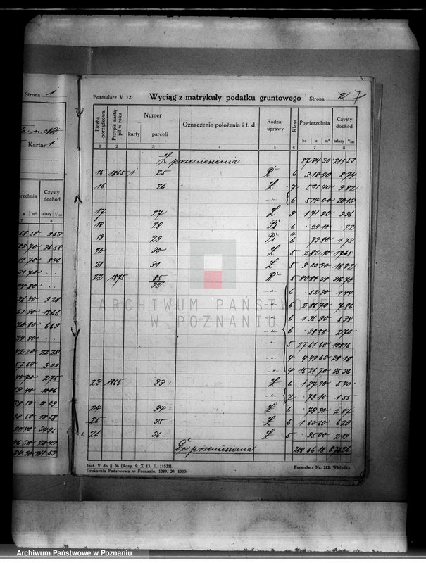 Obraz 11 z jednostki "Wyciąg z matrykuły podatku gruntowego gromady Liszkowo"