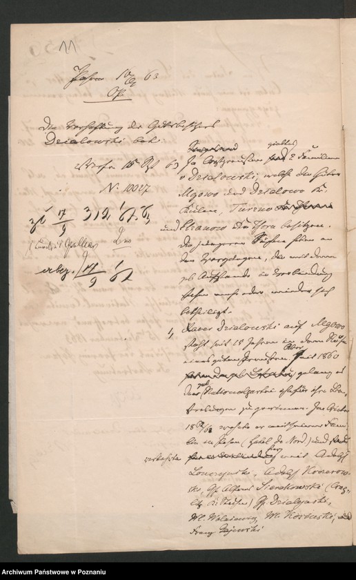 Obraz 15 z jednostki "A. betr. die Familie Działowski"