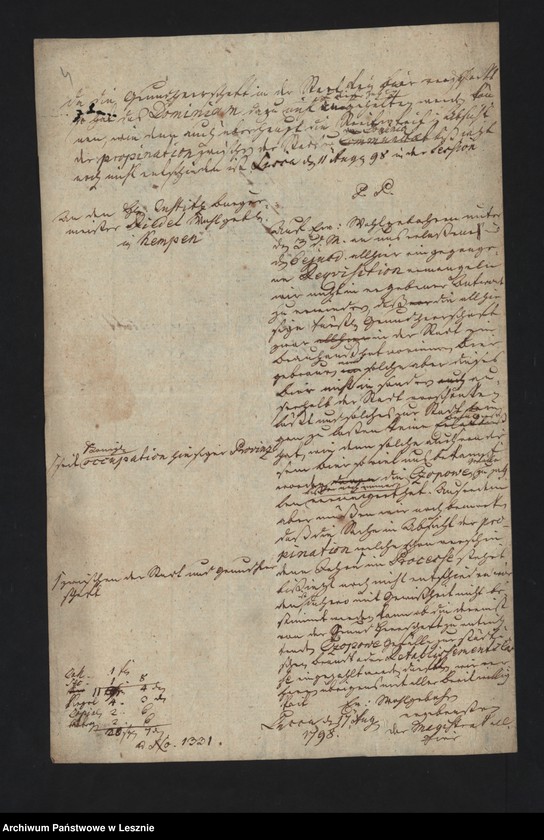 Obraz 6 z jednostki "[Requisition des Magistrats zu Kempen betr. Czopowenfalle]"