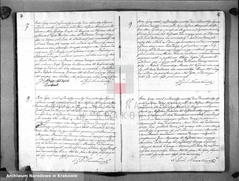image.from.unit.number "AKTA URODZIN Parafii S go Floryana na Rok 1854"