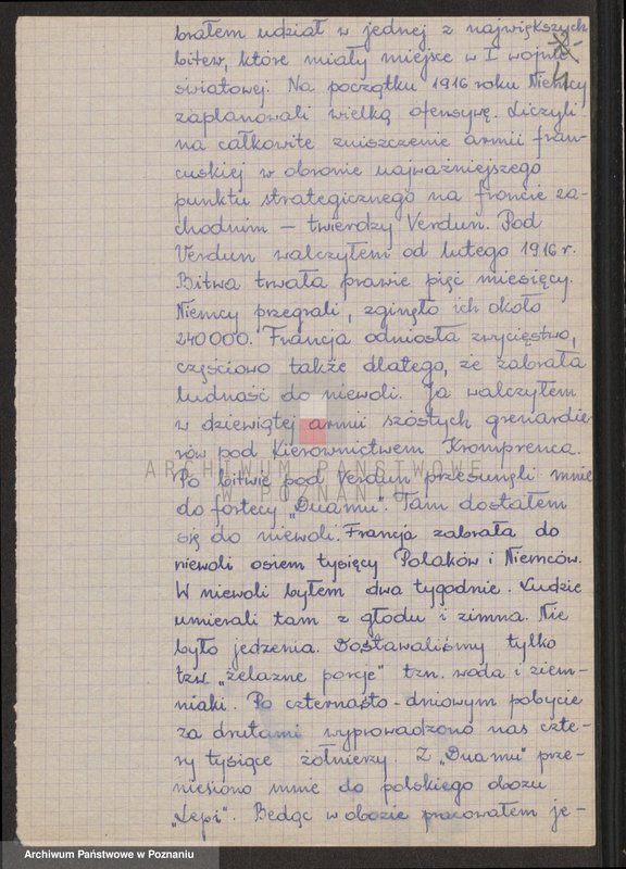 image.from.unit.number "Relacje uczestników l wojny światowej, którzy walczyli w wojsku niemieckim i rosyjskim w latach 1914 - 1918."