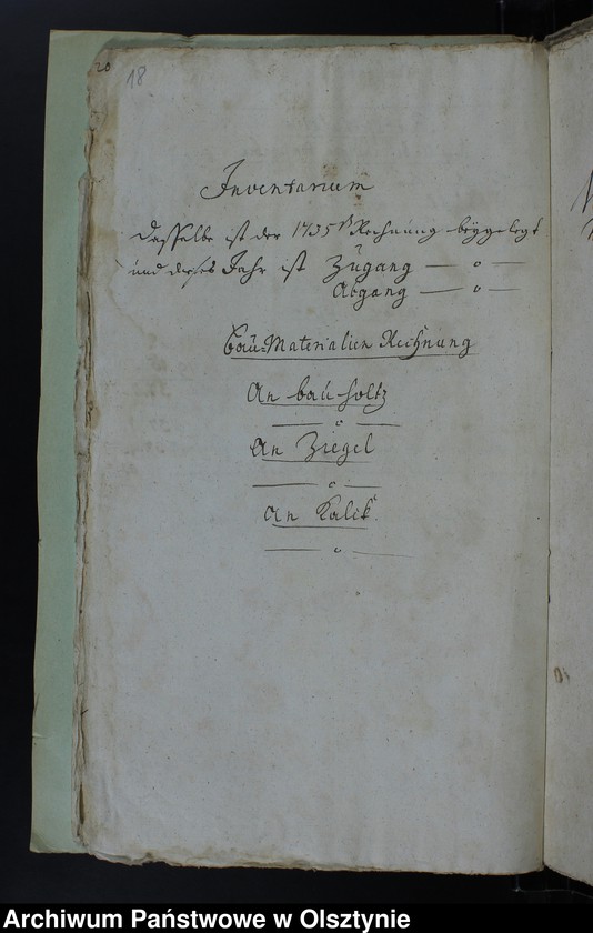 image.from.unit.number "Jahr Kirchen Rechnung der Waltersdorfschen Kirche aller Einnahme und Ausgabe wie auch Bau-Rechnung"