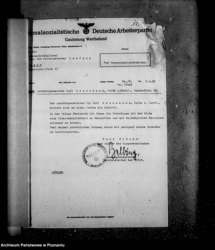 Obraz 16 z jednostki "Bewerbungen um Anstellung"