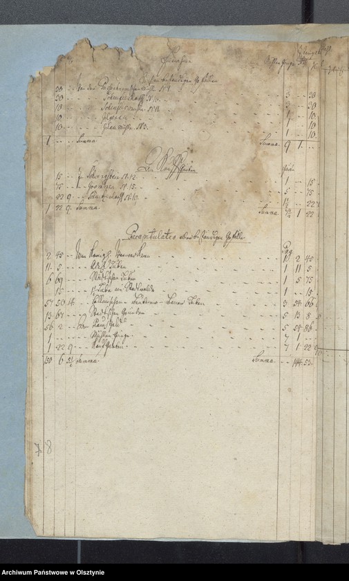 image.from.unit.number "Passenheimsche Stadt Kirchen Rechnung über Einnahme und Ausgabe"