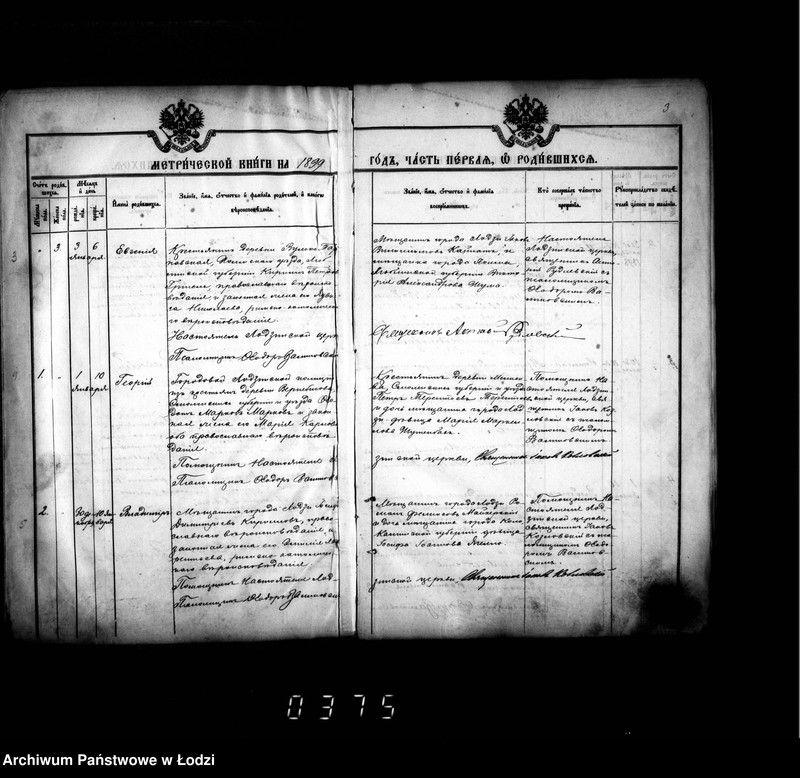 Obraz 7 z jednostki "Księga metrykalna aktów urodzeń, małżeństw i zgonów"