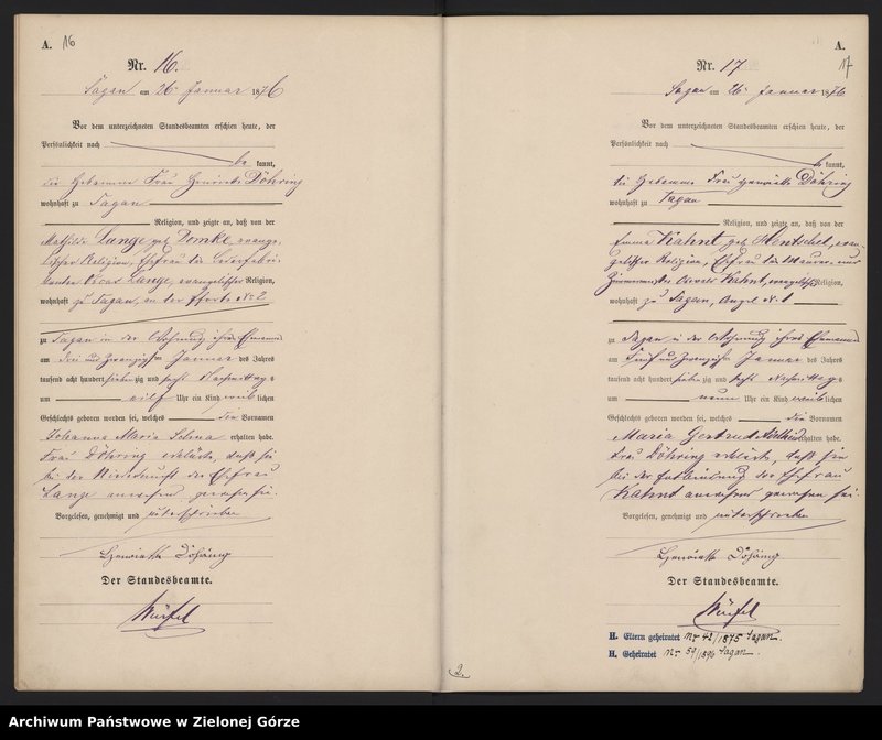 image.from.unit.number "[Księga Aktów Urodzeń - Żagań miasto]"