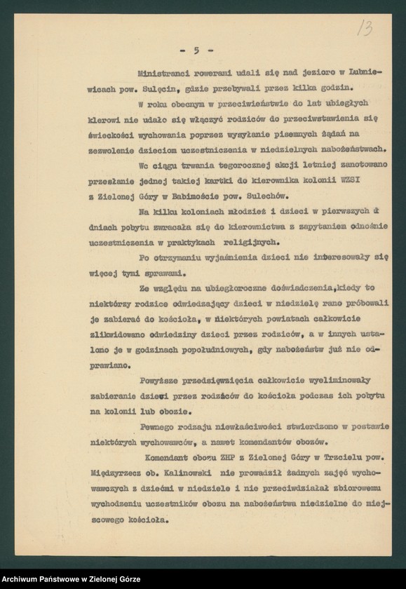 image.from.unit.number "Oceny Wydziału dotyczące świeckiego charakteru letniego wypoczynku młodzieży"