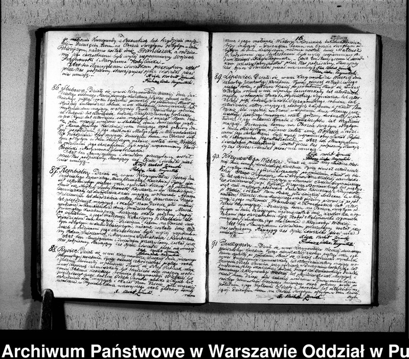 Obraz 18 z jednostki "Akta urodzeń, małżeństw i zgonów"