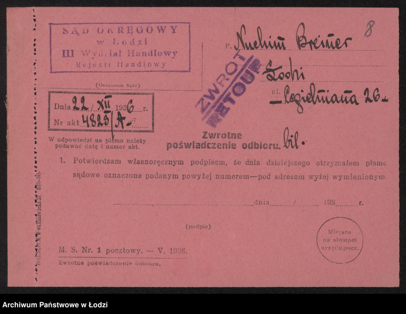 Obraz 10 z jednostki "Nuchim Breiner- sprzedaż manufaktury"