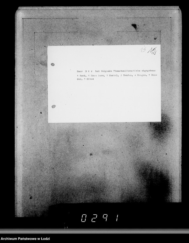 Obraz 17 z jednostki "Ausgeschiedene Dienstuniformen"