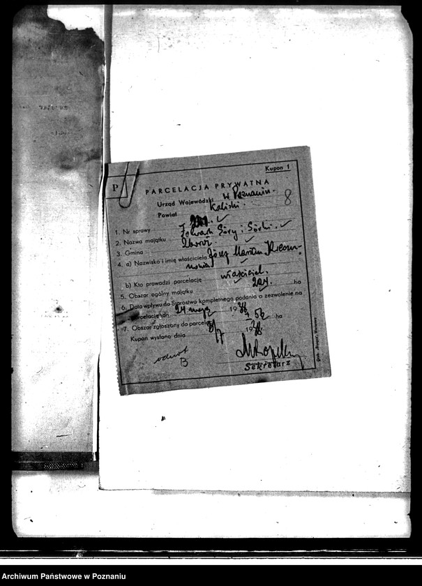 Obraz 12 z jednostki "/Parcelacja prywatna powiat kaliski/"