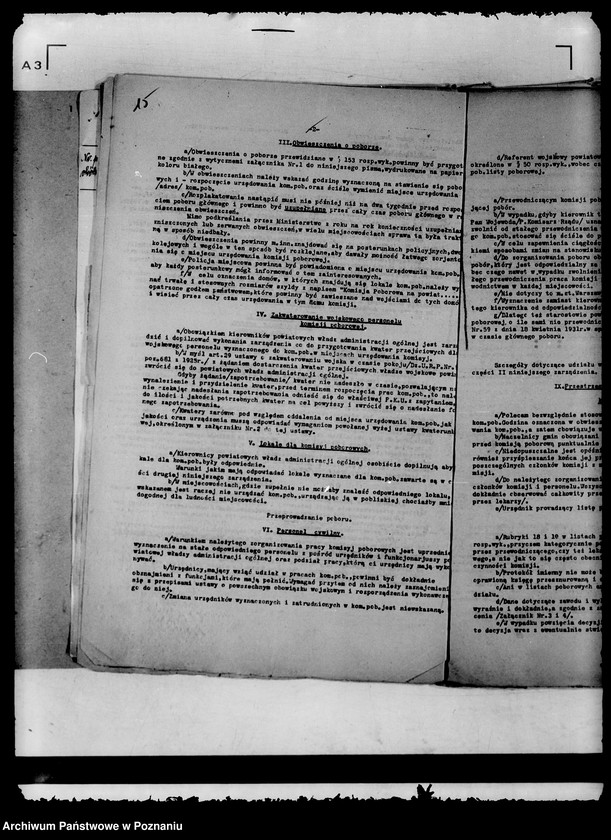 Obraz 19 z jednostki "/Zbiór ogólników władz nadrzędnych/ Ministerstwa Spraw Wewnętrznych"