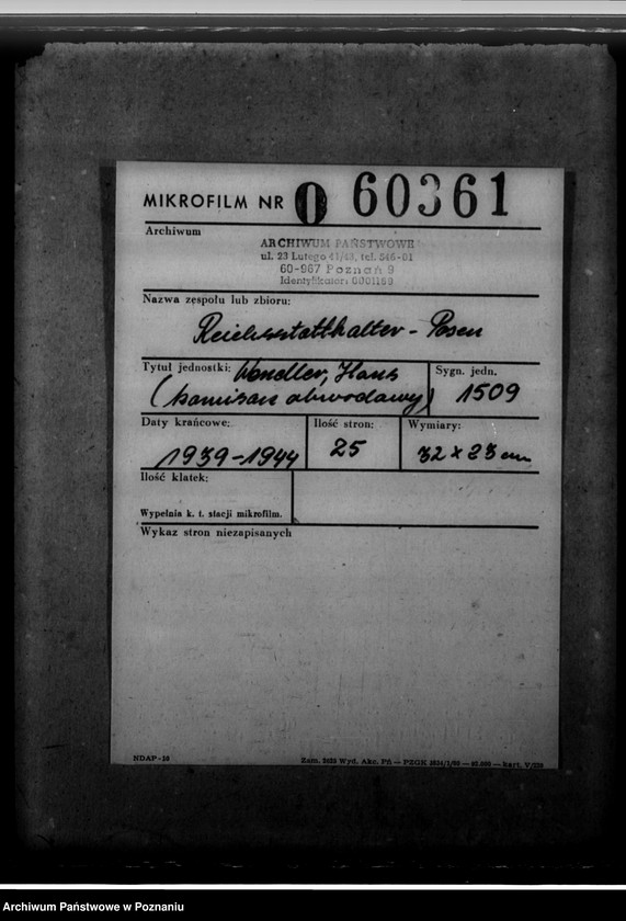 Obraz 2 z jednostki "Wendler, Hans - komisarz obwodowy"