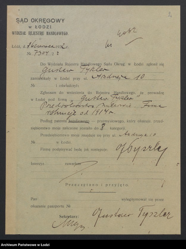 Obraz 4 z jednostki "Gustaw Tyszler – przedsiębiorstwo malarskie"