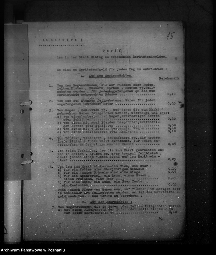 Obraz 20 z jednostki "Marktstandsgelder"