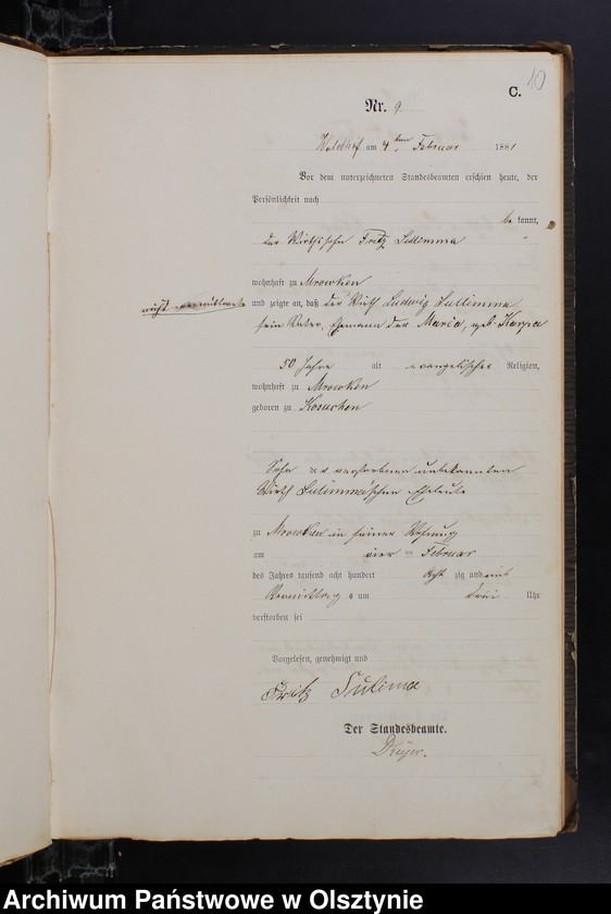 image.from.unit.number "Sterbe-Haupt-Register Nr 1 - 109"