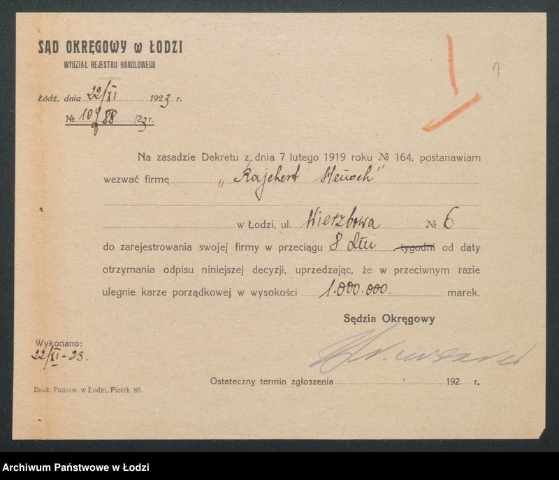 Obraz 3 z jednostki "Henoch Rajchert- skręcalnia nici"