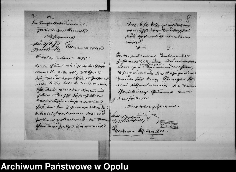 Obraz 11 z jednostki "Acta des Magistrats zu Oppeln betreffend die Regulirung der Jahrmarkt Bauden. Vol. I"