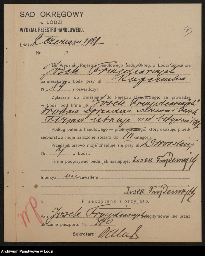 Obraz 5 z jednostki "Josek Frajdenrajch- drobna sprzedaż drzewa i desek"