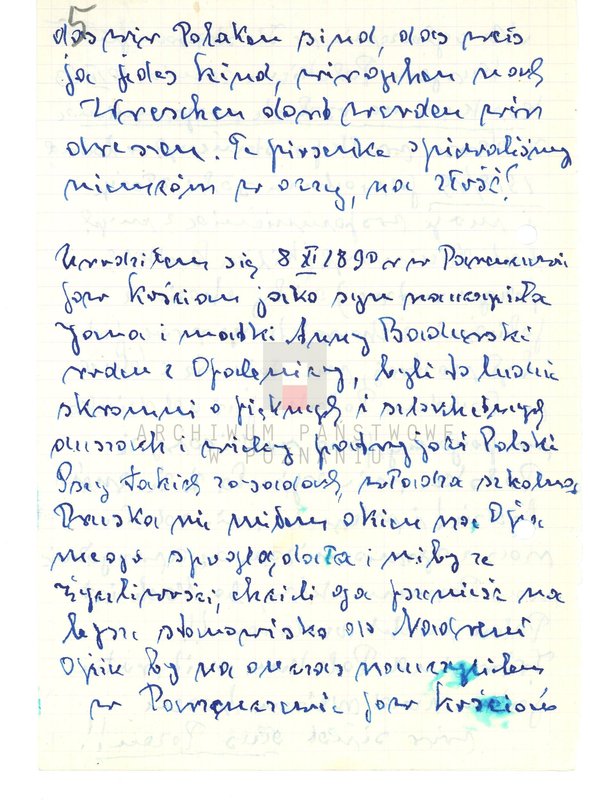 Obraz 13 z jednostki "Relacje i wspomnienia dotyczące powstania wielkopolskiego: 1. Poznań, część lV /autorzy relacji od N - S/."
