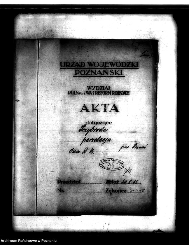 Obraz 4 z jednostki "Majątek Przybroda powiatu poznańskiego sprawy parcelacyjne"