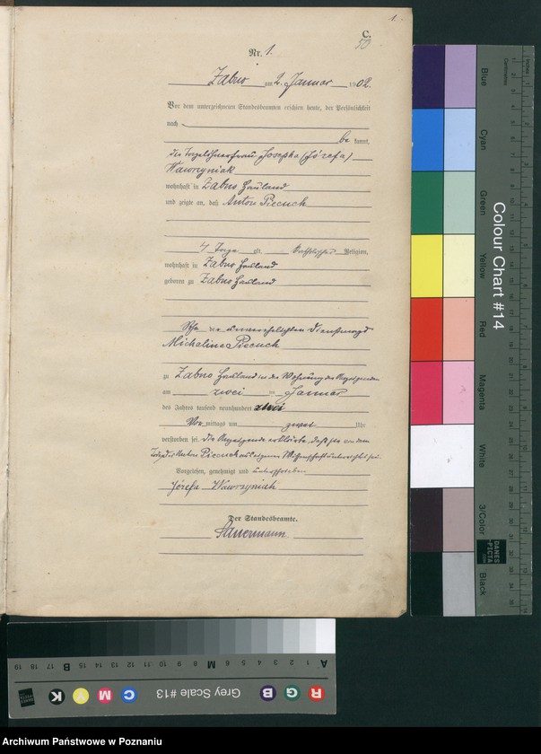 Obraz 3 z jednostki "Sterbe-Haupt-Register"