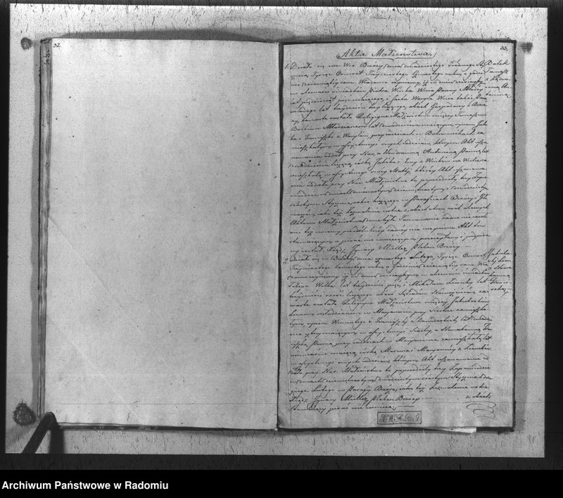 Obraz 18 z jednostki "Duplikat akt religijno-cywilnych urodzonych, zaślubionych i zmarłych gminy i parafii Brzóza na rok 1834"