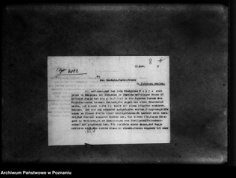 Obraz 12 z jednostki "Korespondencja w sprawie miejscowych Niemców rozstrzelonych w okolicy Turka w 1939 roku"