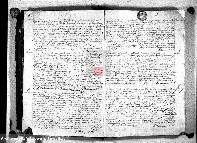 image.from.unit.number "Duplikat akt urodzeń, małżeństw i zgonów wyz. rzym. - kat. w Suwałkach 1855r."