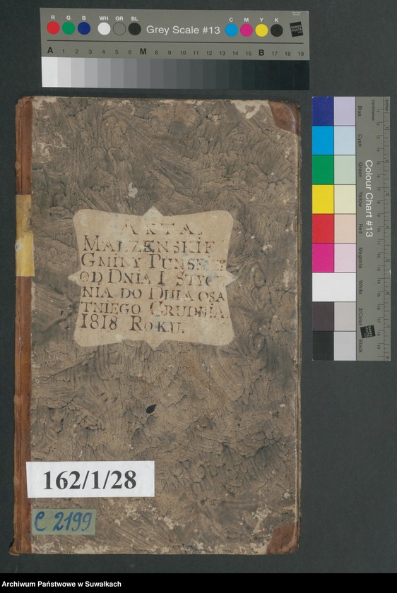 image.from.unit.number "Akta małżeńskie gminy puńskiey od 1-go stycznia do dnia ostatniego grudnia 1818 roku."